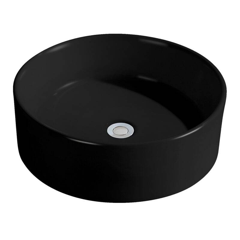 Beitz & Walz AqvaCeramica Aufsatzwaschtisch 460 x 160 mm - mattschwarz -