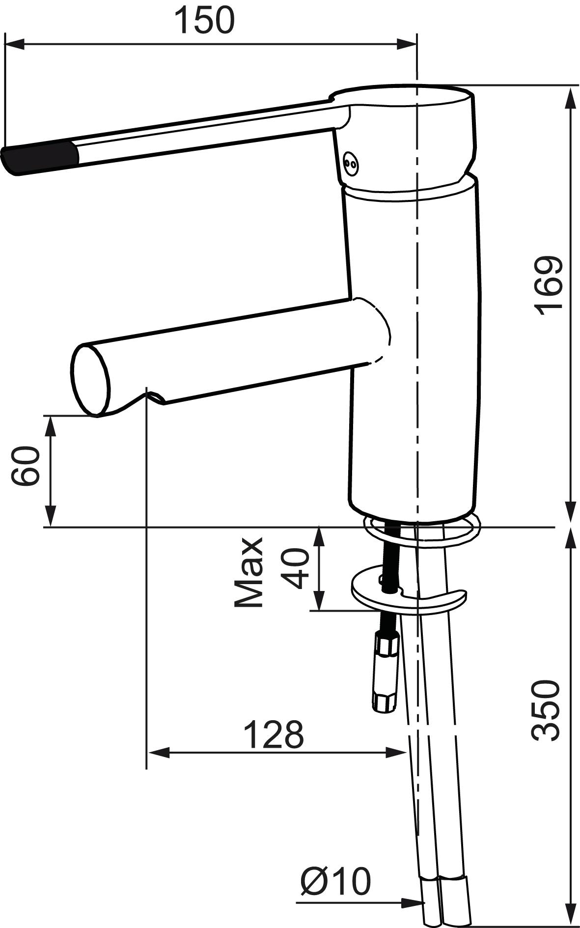 Mora MMIX B5 MediCare Waschtisch-Einhebelmischer Chrom