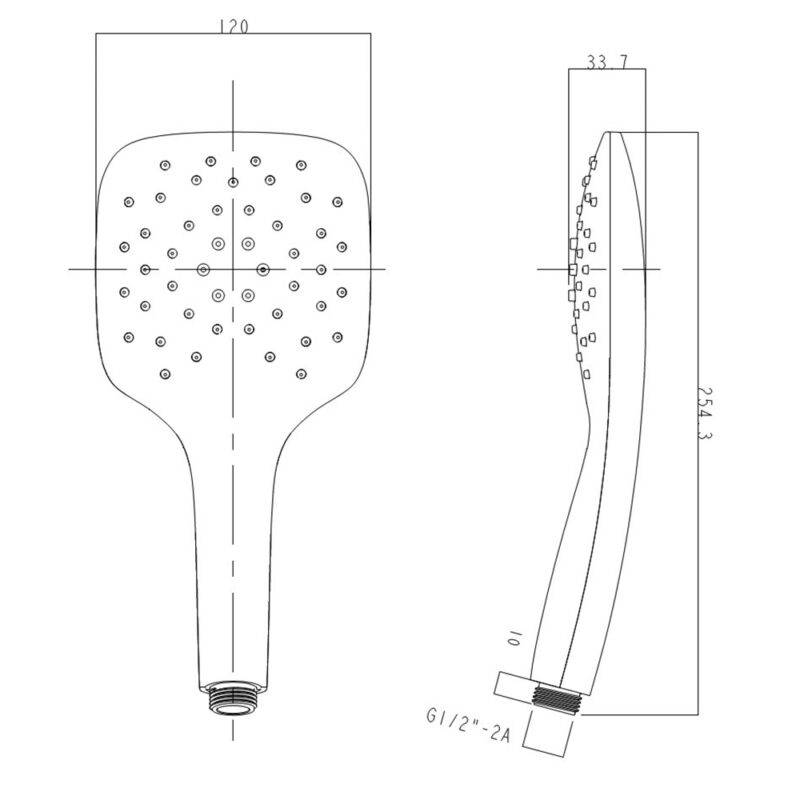 Beitz & Walz AqvaShower Handbrause / chrom / chrom