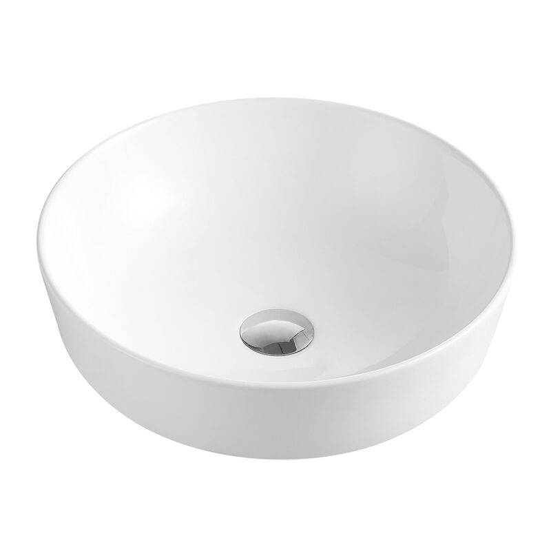 Beitz & Walz AqvaCeramica Aufsatzwaschtisch 415 mm 'SlimRim'- weiß -