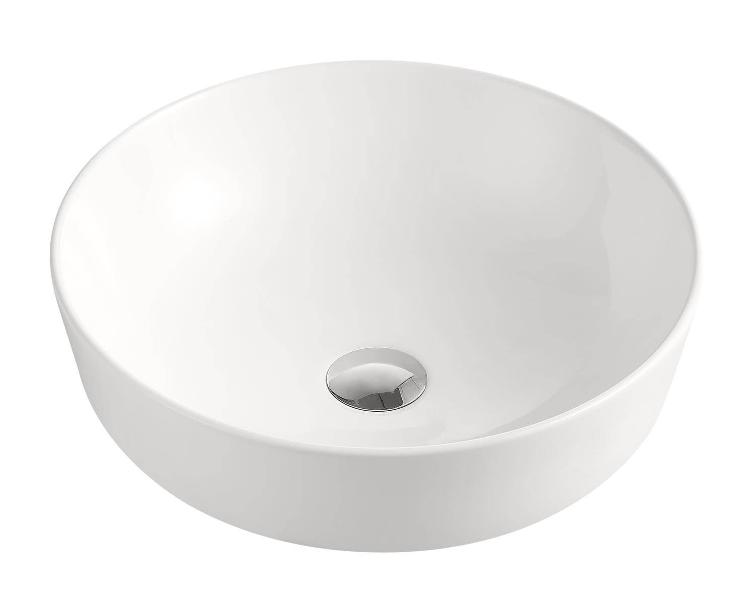 Beitz & Walz AqvaCeramica Aufsatzwaschtisch "SlimRim" 415 mm weiß