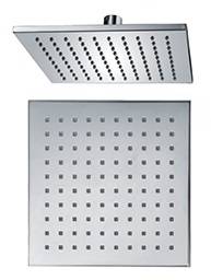 Beitz & Walz AQVADESIGN Kopfbrause 200 mm eckig, chrom