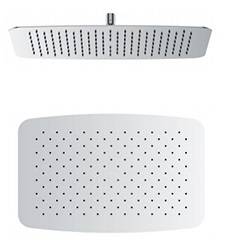 Beitz & Walz AQVAGREEN Kopfbrause 550 x 350 x 2 mm / chrom