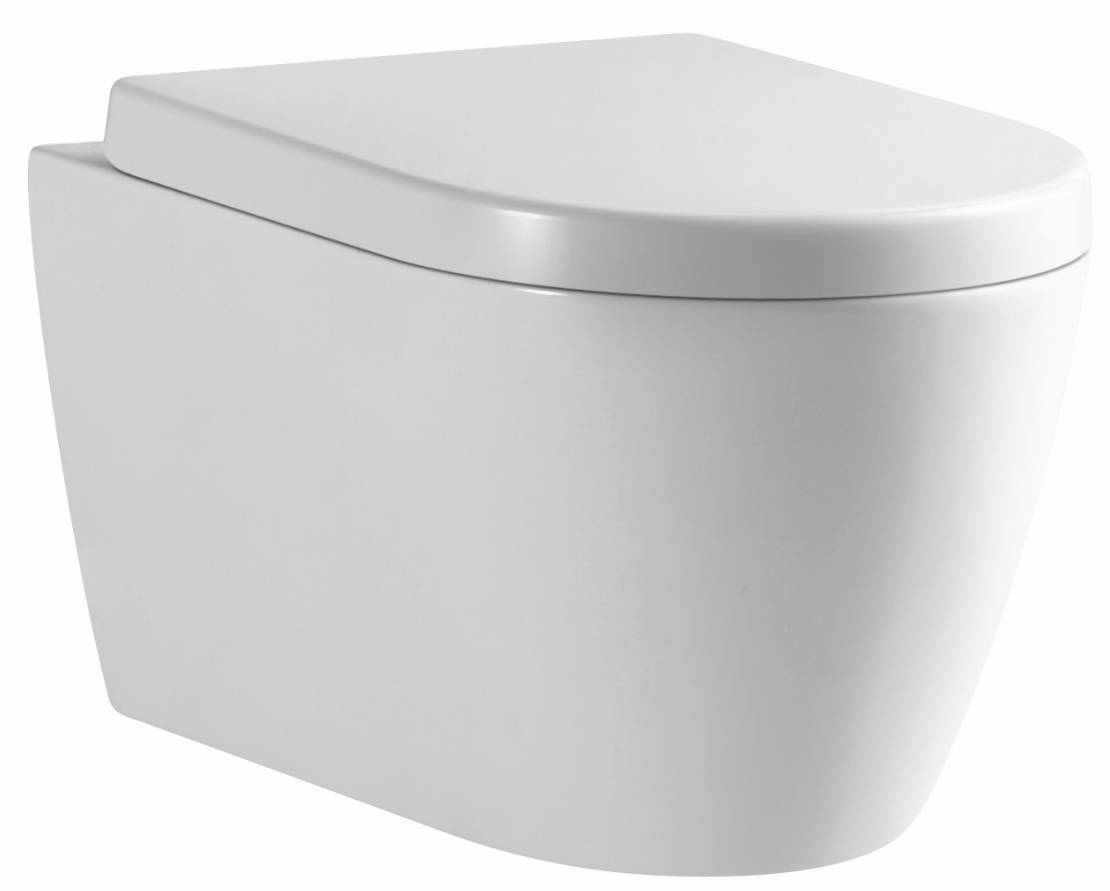 Beitz & Walz AqvaCeramica WC Wand Tiefspüler 520 x 360 mm - weiß -