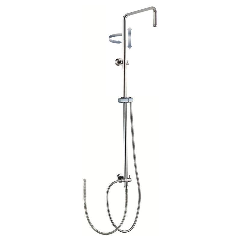 Beitz & Walz Aqvadesign Standbrause 90°x90°/ohne alles/ chrom