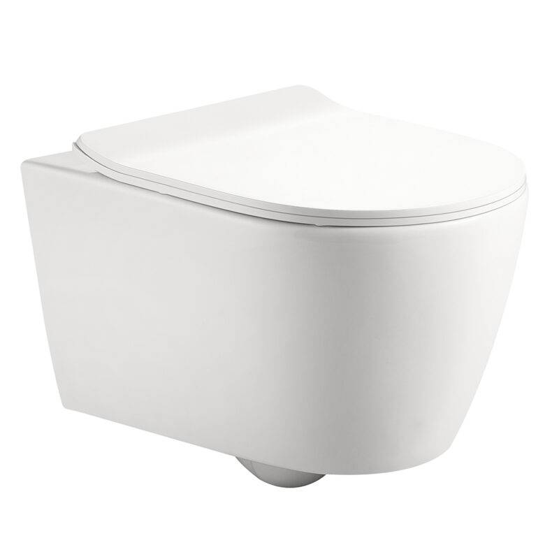 Beitz & Walz AqvaCeramica WC Wand Tiefspüler spülrandlos 520 x 360 mm - weiß -