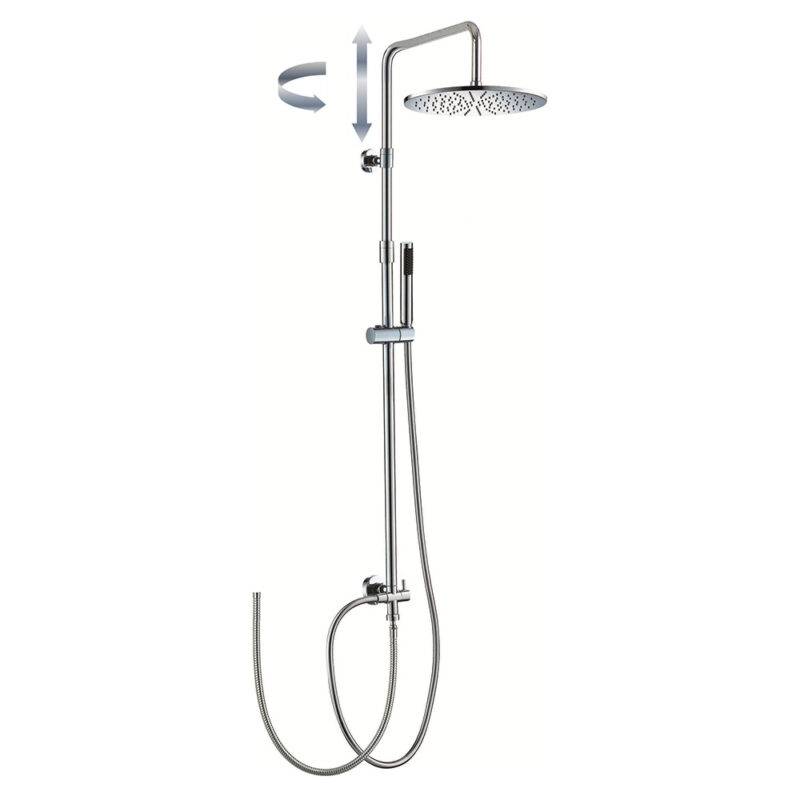 Beitz & Walz Aqvadesign Standbrause 90°x90° 200 mm / rund / Schl.-V.