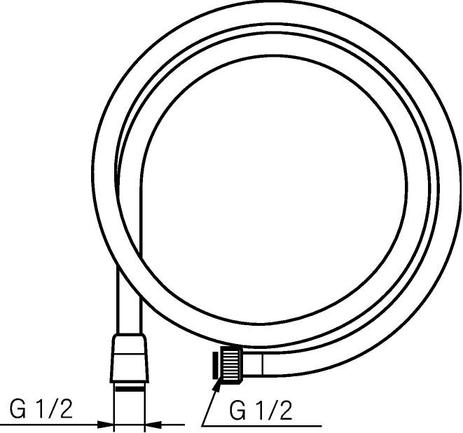 Mora Safe Brauseschlauch 1,75 m Chrom
