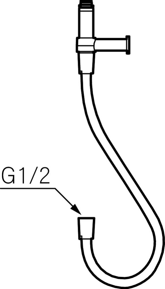 Mora Flexibles Anschluss-Set für Duschsysteme 0,5 Meter Chrom