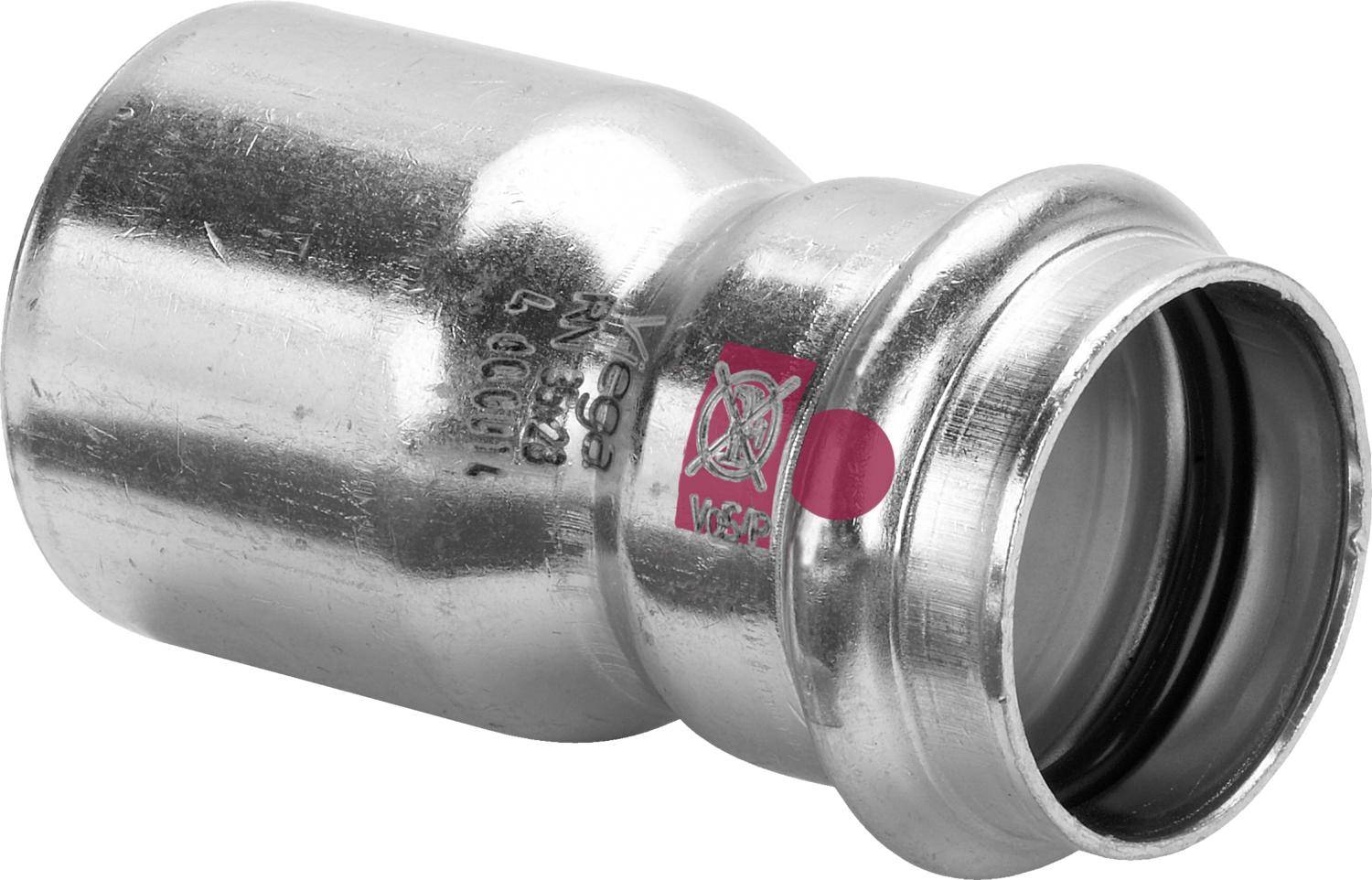 VIEGA Reduzierstück Prestabo Stahl verzinkt 54x42mm