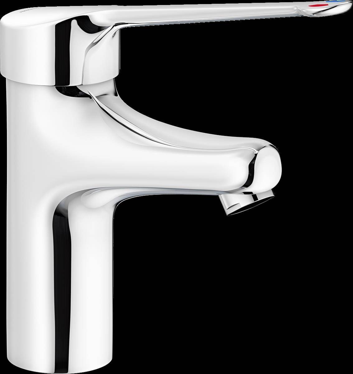 Mora MediCare Waschtisch-Einhebelmischer CU Ø10 mm Verbindungsrohre Hebel 208mm