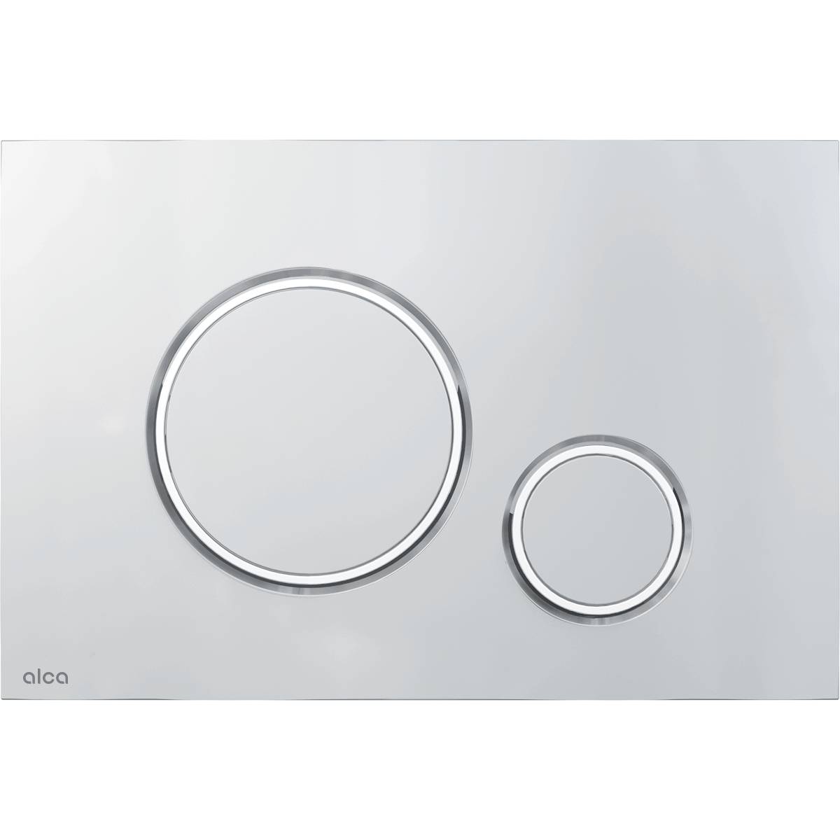 Alcadrain WC - Plaque de commande M772 Chrome mat/Chrome brillant