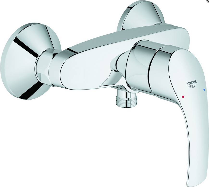 Grohe Brause-Hebelmischer Eurosmart NEU Wandmontage, eigensicher verchromt