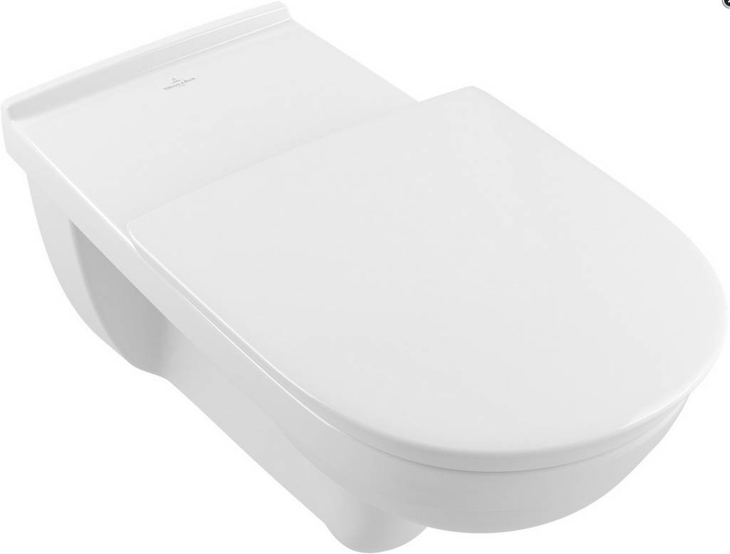 V+B Wand-Tiefspül-WC Vita O. NOVO randlos längerer Zulauf 360x700mm weiß