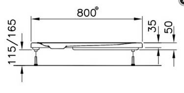 M100 Acryl Brausewanne 800x800x25mm weiß