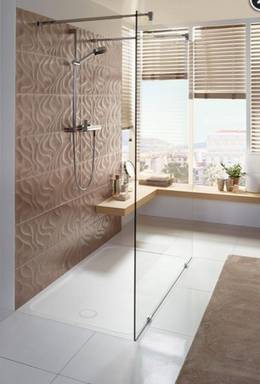 VB Lifetime Plus Keramik-Brausewanne AR 1400x900x35mm weiß