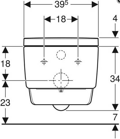 Geberit AquaClean Mera Cl WC-Kpl.-Anlage wandhängend weiß-alpin