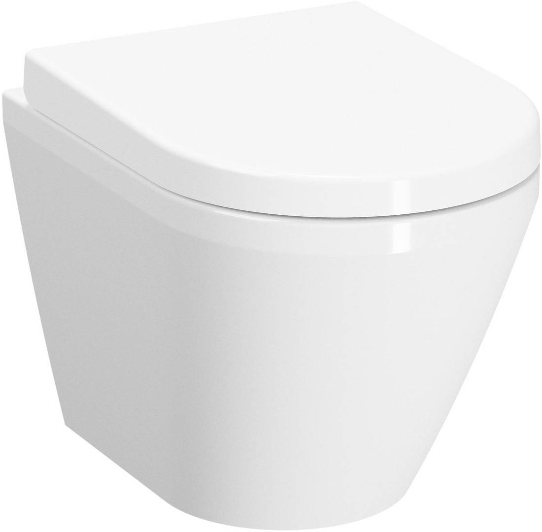 Vitra S100 Wand-Tiefspül-WC Kompakt<CR>Ausld. 495mm randlos verdeckte Bef. weiß