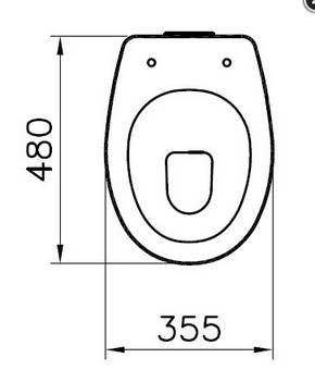 Vitra C100 Stand-Flachspül-WC 460mm hoch weiß