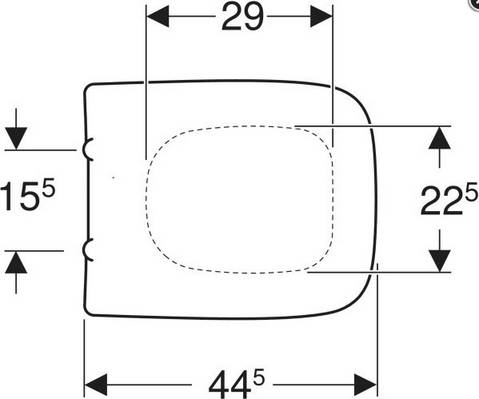 Geberit WC-Sitz Renova Plan e Bef. v o Schar. MS VC m AA u QRS we