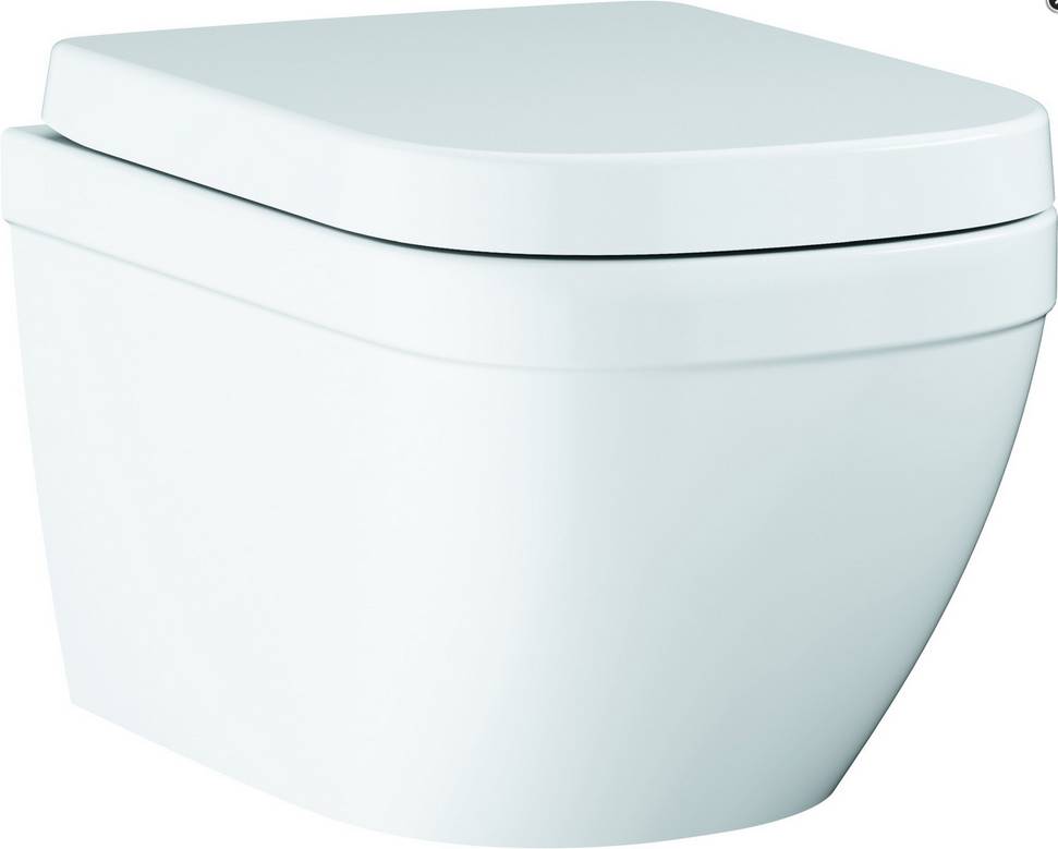 Grohe Wand-Tiefspül-WC Euro Keramik mit WC-Sitz spülrandlos alpinweiss