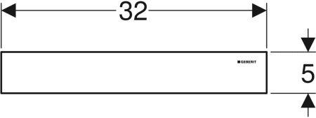 Geberit Fertigbauset zu Wandablauf, Edelstahl gebürstet
