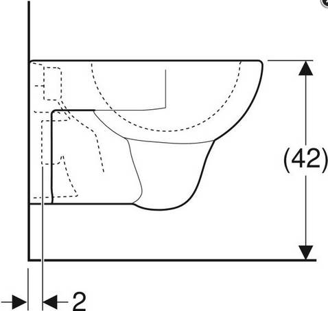 Geberit Wand-Tiefspül-WC Renova 540mm Ausladung weiß