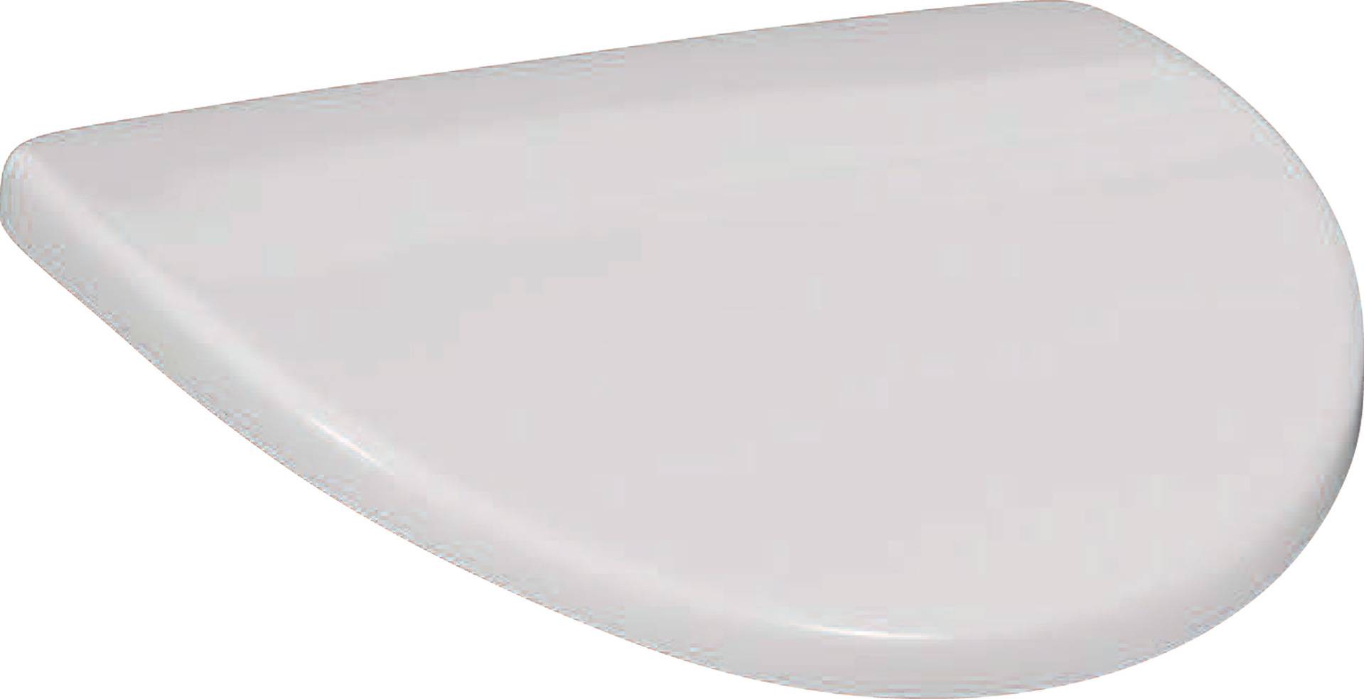 V+B Urinal-Deckel O. NOVO Scharniere verchromt weiß