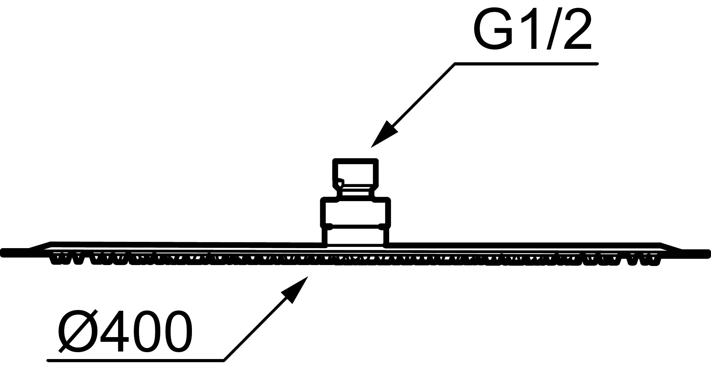 Mora Duschkopf 400 mm Regenbrause Chrom