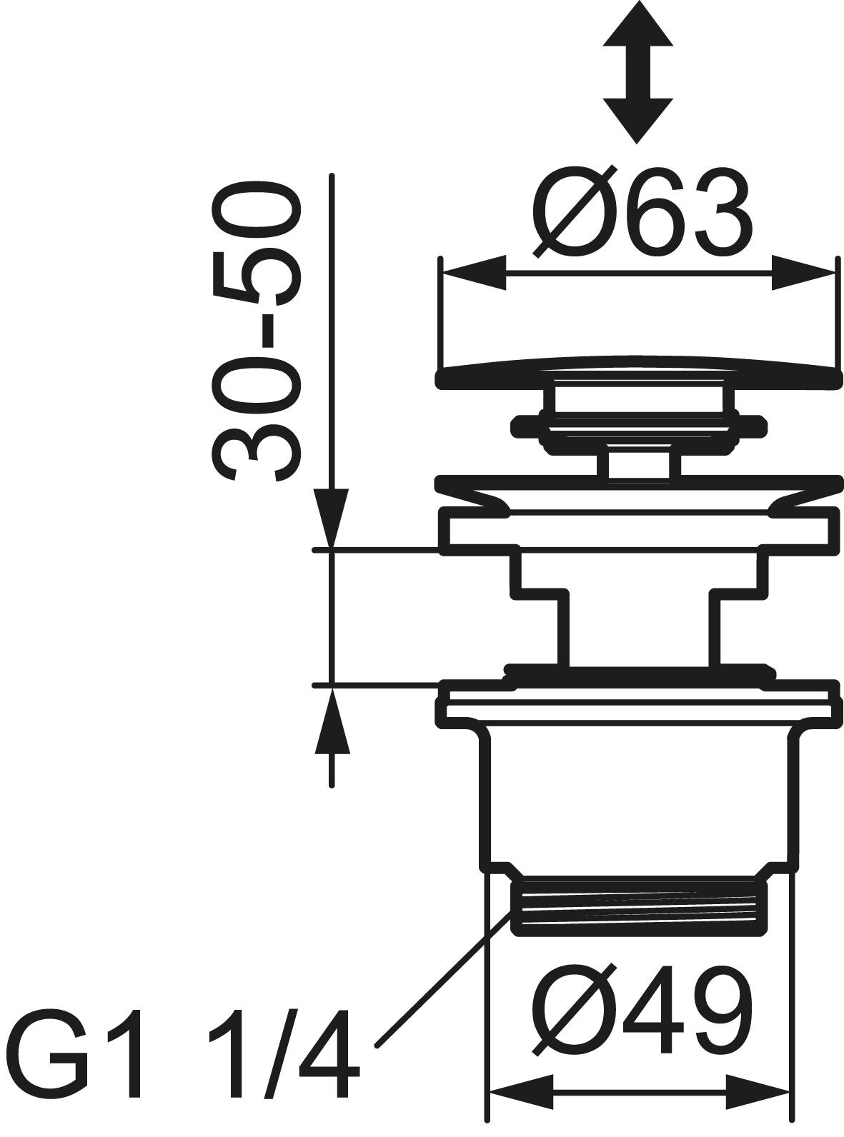 Mora Push-down Ablaufventil Kupfer poliert PVD