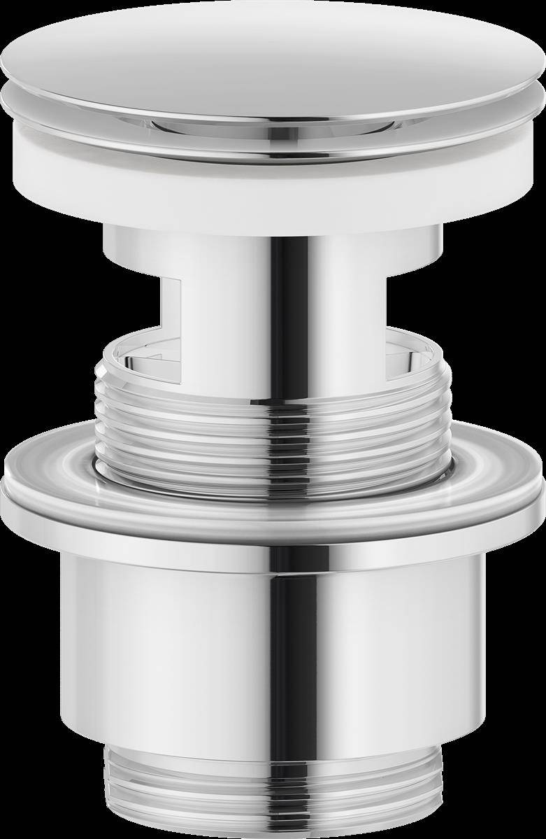 Mora Push-down Ablaufventil chrom