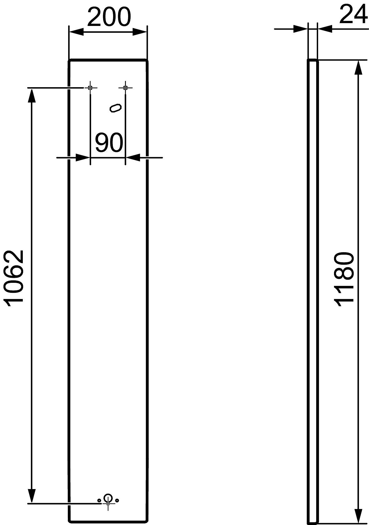 Mora Tronic Duschboard aus Mineralwerkstoff Dusty Grey Auputz von oben
