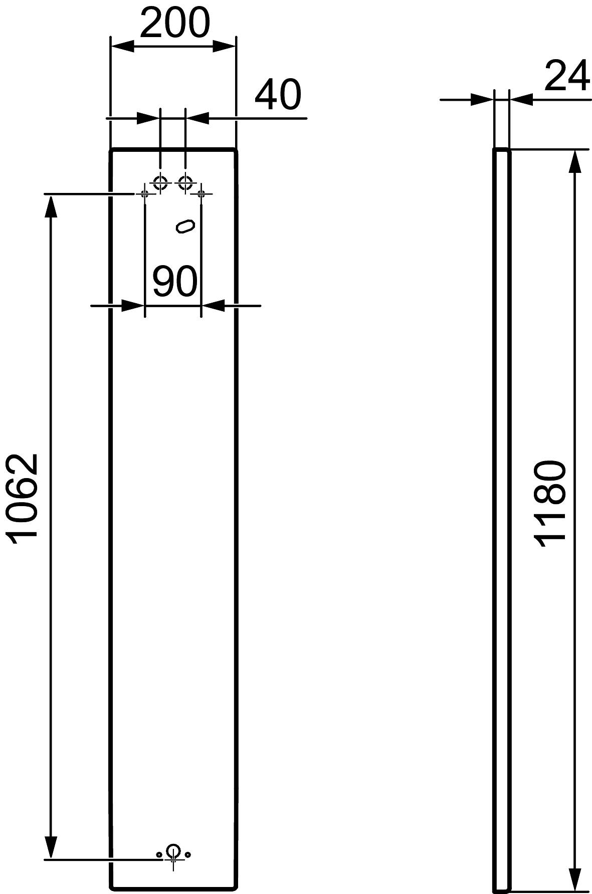 Mora Tronic Duschboard aus Mineralwerkstoff Dusty Grey Auputz von hinten