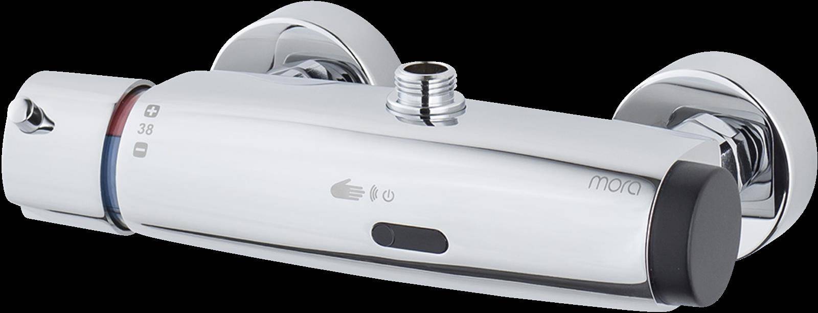 MORA tronic WMS, Duschthermostat Batteriebetrieb Chrom