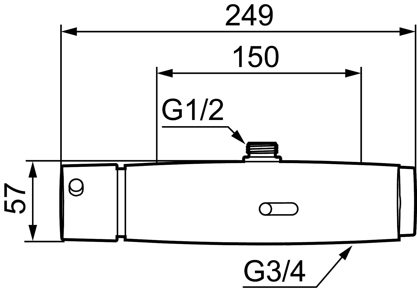 MORA tronic WMS, Duschthermostat Batteriebetrieb Chrom