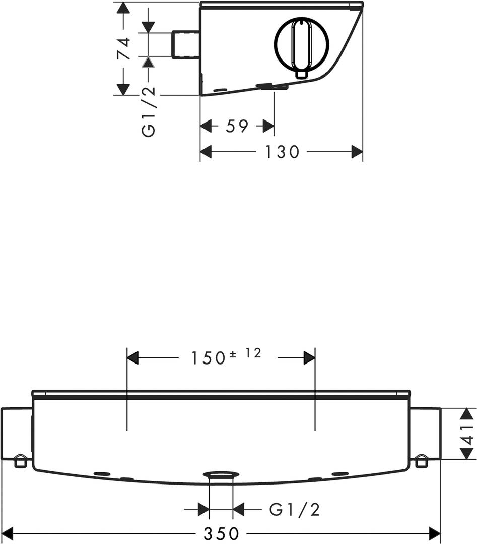 hansgrohe Thermostat Brause Ecostat Select verchromt