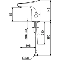 Mora MEDICARE Tronic WMS Waschtisharmaturen, Netzanschluss Chrom Mora MEDICARE Tronic WMS Waschtisharmaturen, Netzanschluss Chrom