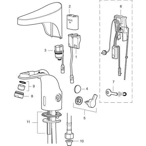 Mora MEDICARE Tronic WMS Waschtisharmaturen, Netzanschluss Chrom Mora MEDICARE Tronic WMS Waschtisharmaturen, Netzanschluss Chrom