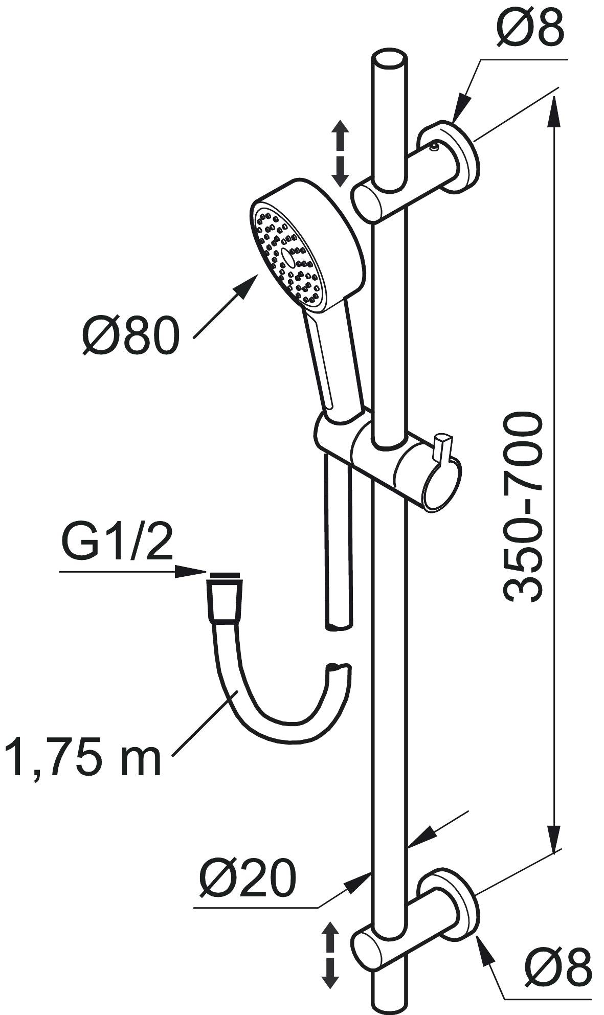 Mora Rexx S5 Duschset
