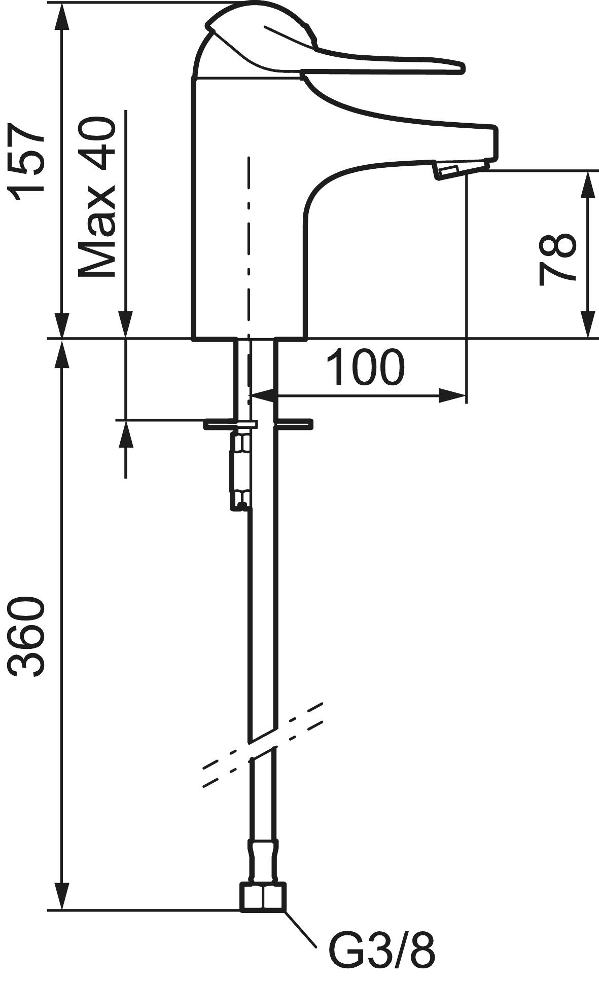 Mora FMM 9000E Waschtisch-Einhebelmischer