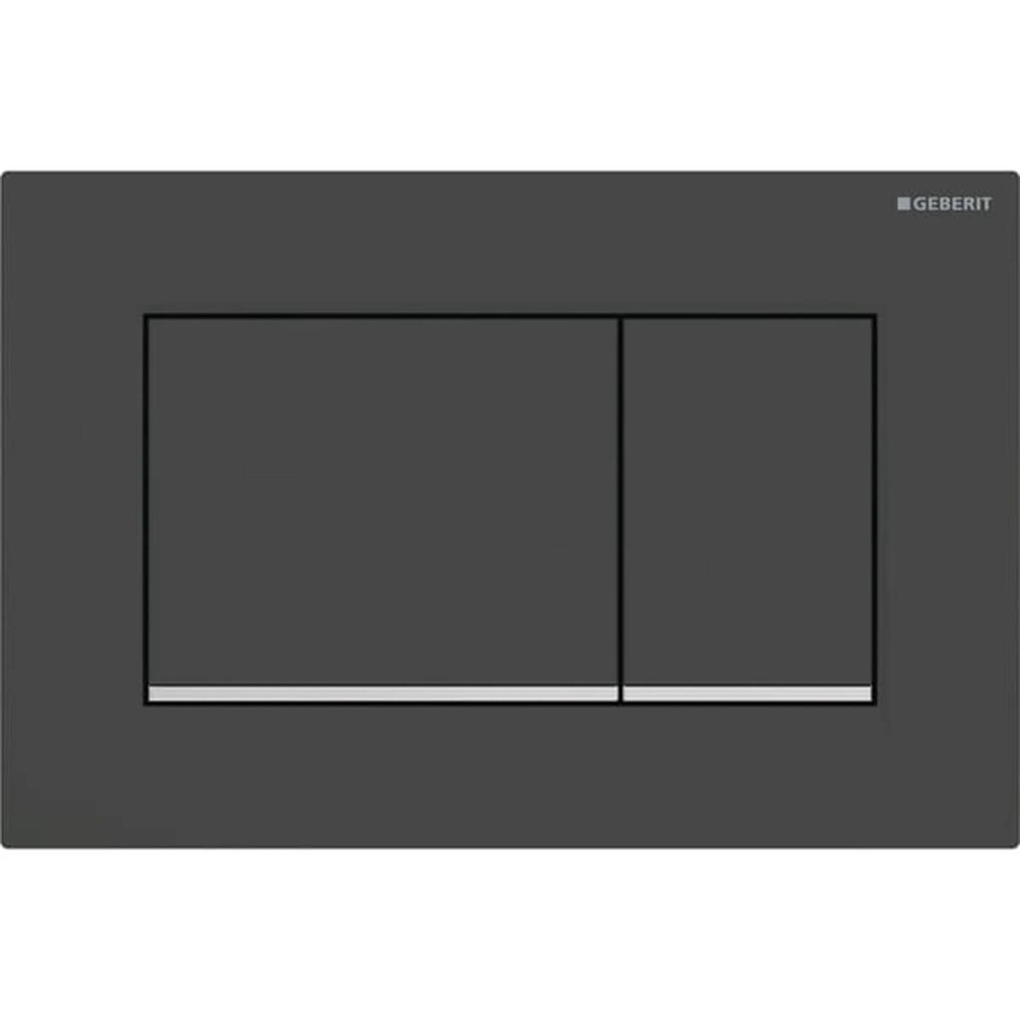 Geberit Betätigungsplatte Sigma20 2-Mengen KS, swmatt lackiert, poliert, square, 1 Stk.