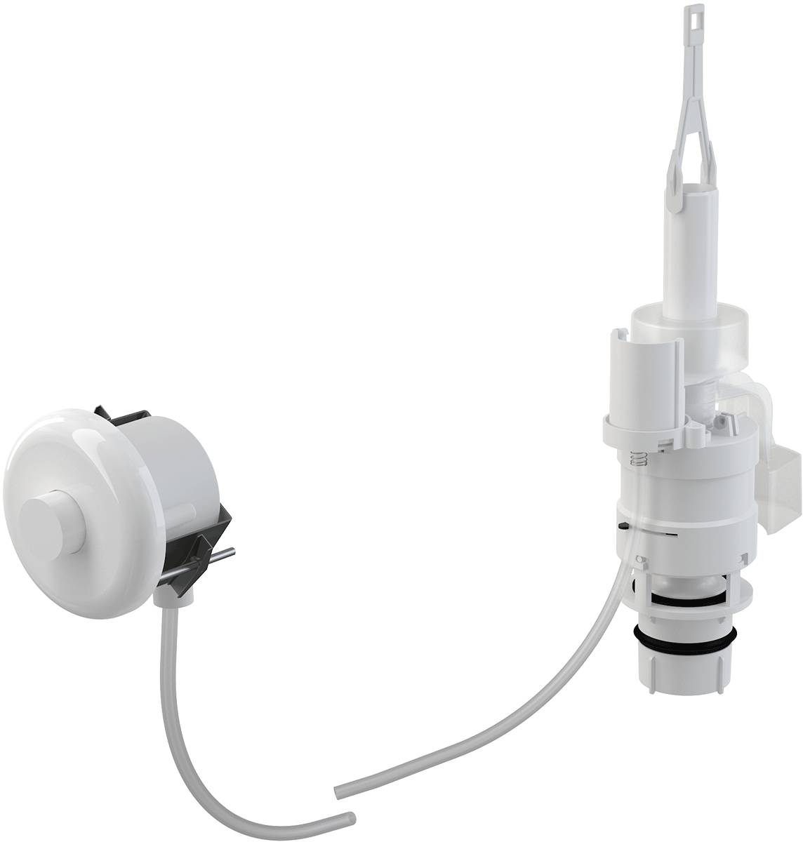 Alcadrain MPO10 Manuelle pneumatische Fernauslösung, Weiß, für Wandeinbau