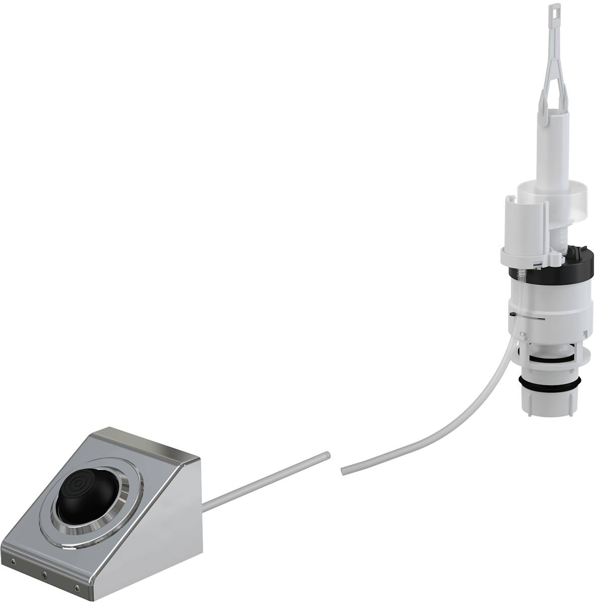 Alcadrain MPO13 Pneumatische Fernauslösung, Fußbetätigung, Metall, für Wandeinbau