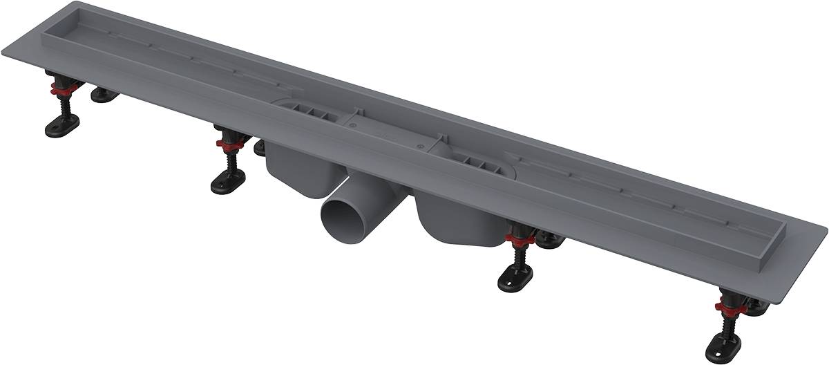 Alcadrain APZ12 Caniveau de douche optimal avec bord pour grille perforée ou pose de carreaux 850 mm