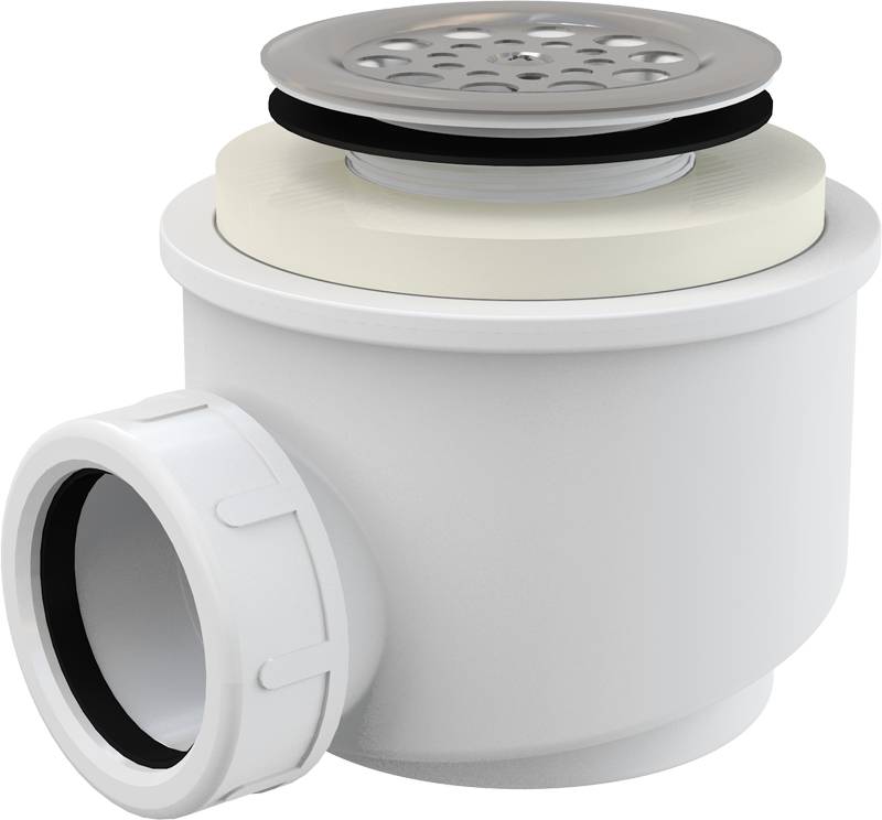 Alcadrain A46-50 Ablaufgarnitur für die Duschwannen mit Edelstahlgitter Ø 50