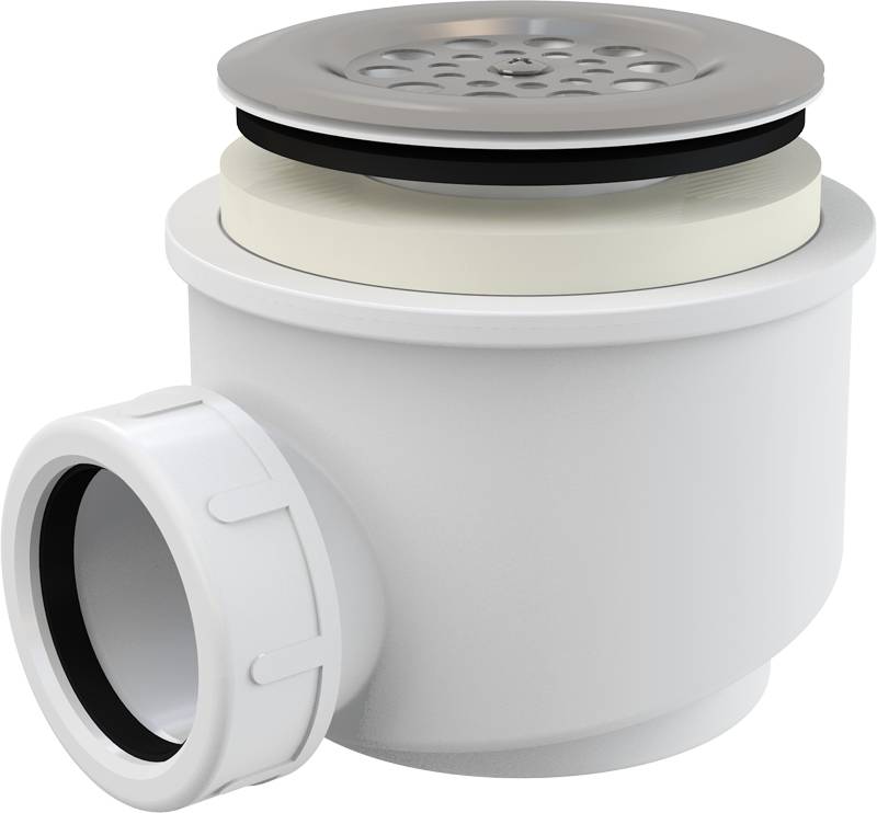 Alcadrain A46-60 Ablaufgarnitur für die Duschwannen mit Edelstahlgitter Ø 60