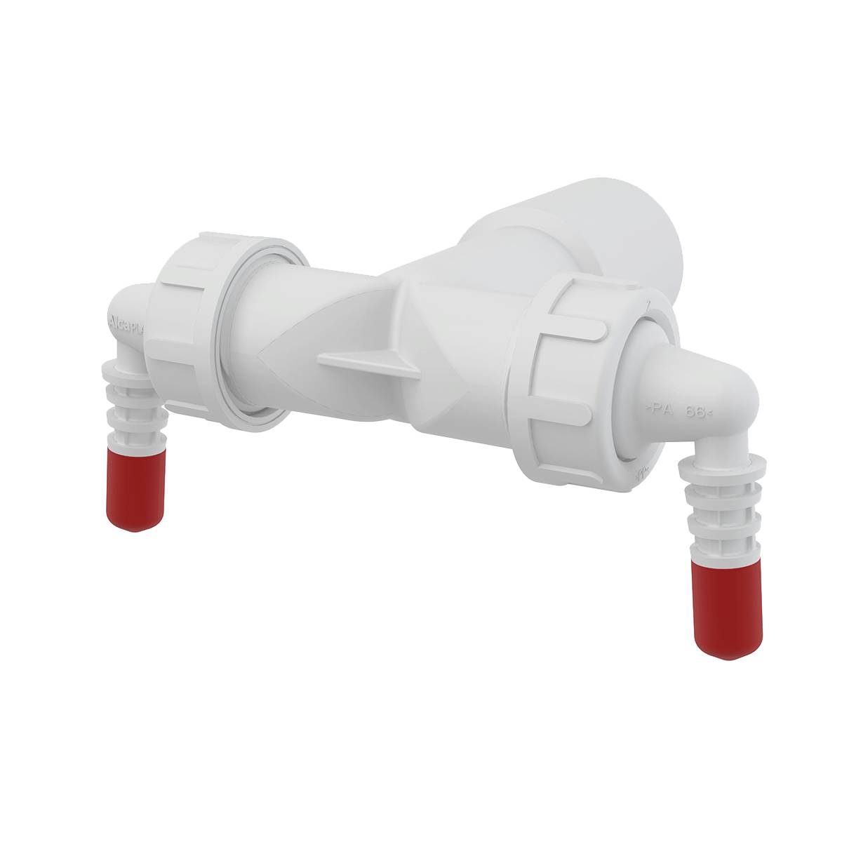 Alcadrain P157Z Doppelanschluss komplett DN40 / DN32 8 –16 mm Schlauchanschluss mit Rückschlagklappen