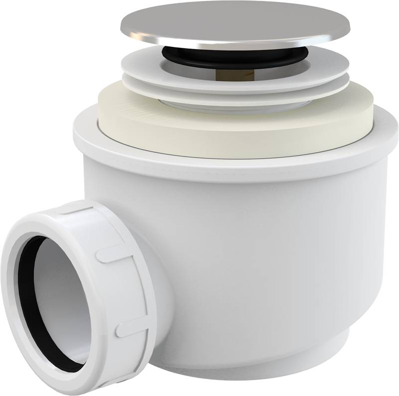 Alcadrain A466-50 Ablaufgarnitur CLICK/CLACK für die Duschwannen, verchromt Ø 50