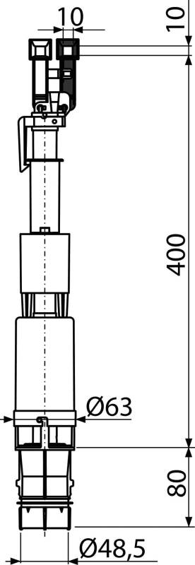 Alcadrain Ablaufventil für Slimmodul