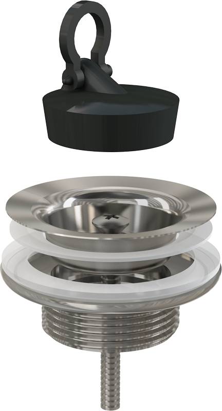 Alcadrain Ablaufventil für Waschbecken 5/4" Ganzmetall